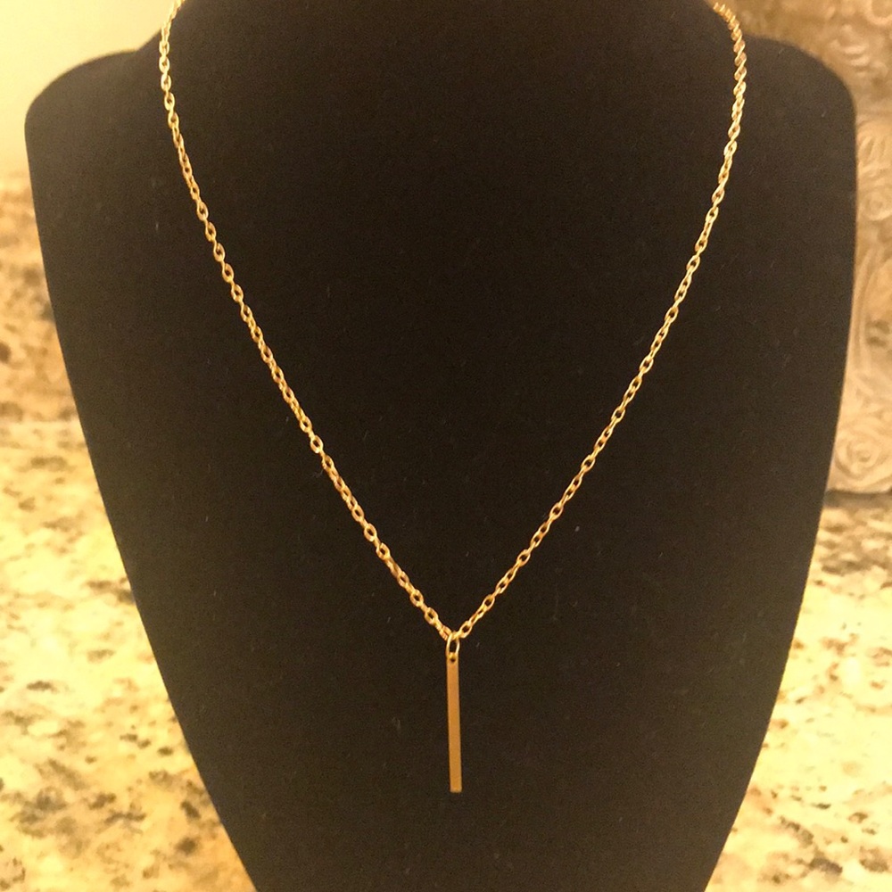 NWOT Vertical Bar Necklace